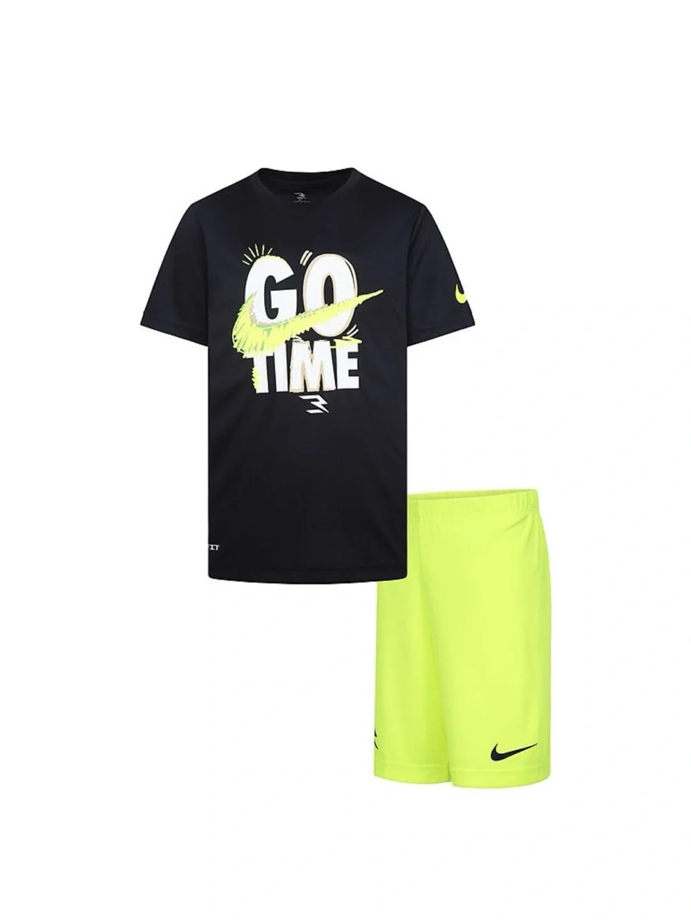 Boys Nike 3 Brand by Russell Wilson Dri-Fit T-shirt & Shorts 2 piece Set Size M - Picture 2 of 8